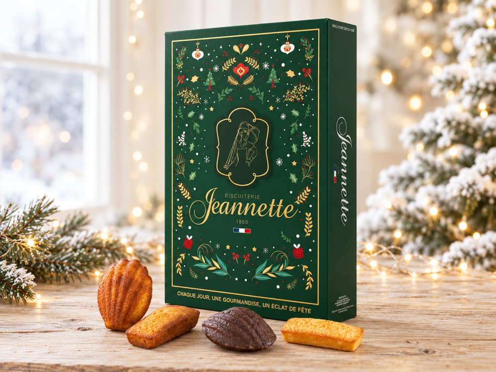 Calendrier de l'Avent Madeleines et Douceurs Artisanales Biscuiterie Jeannette 2026