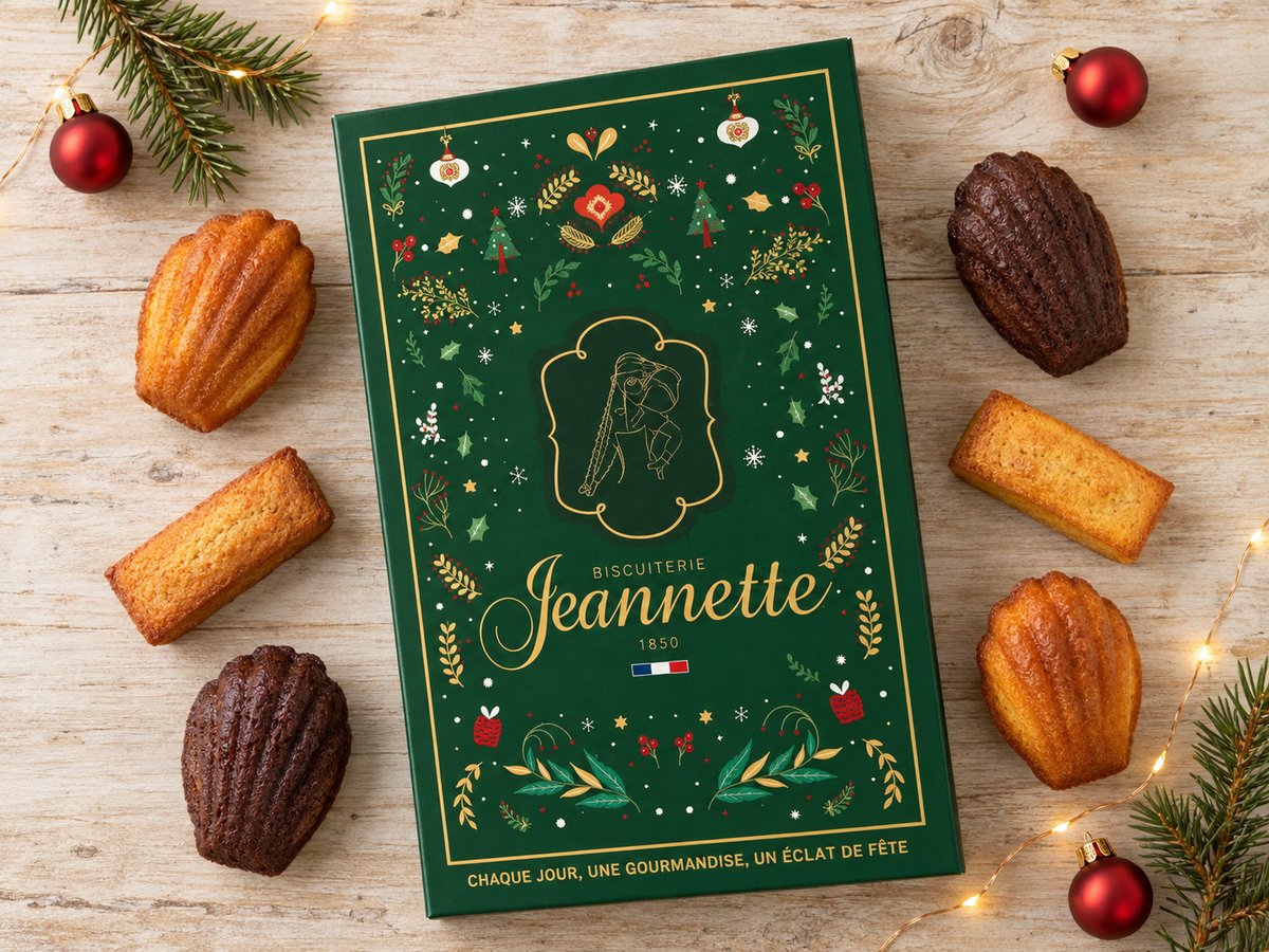 Calendrier de l'Avent Madeleines et Douceurs Artisanales Biscuiterie Jeannette 2026