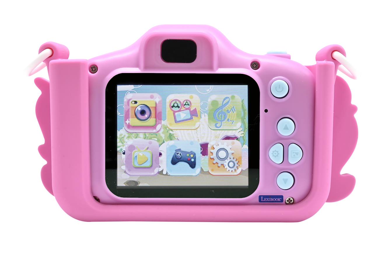 Caméra avec protection licorne multicolore