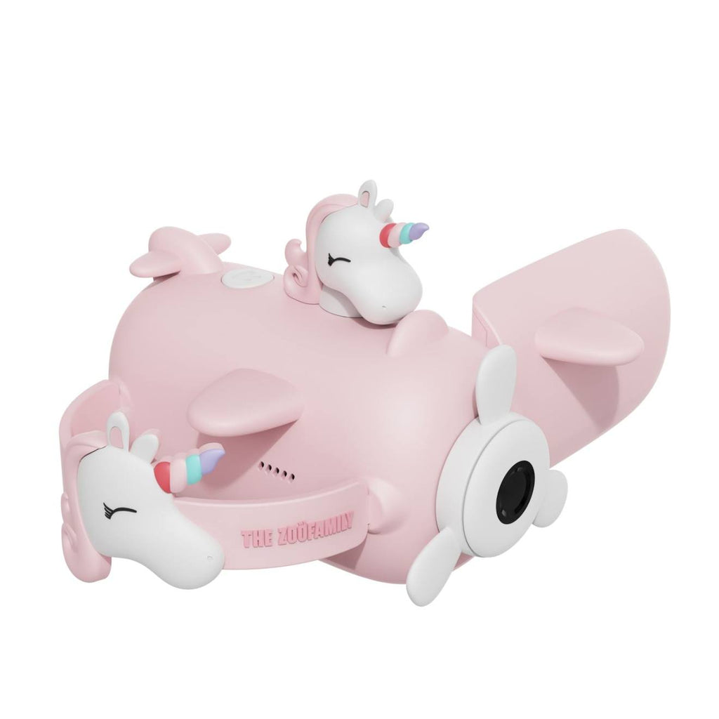 Caméscope licorne rose, blanc, bleu