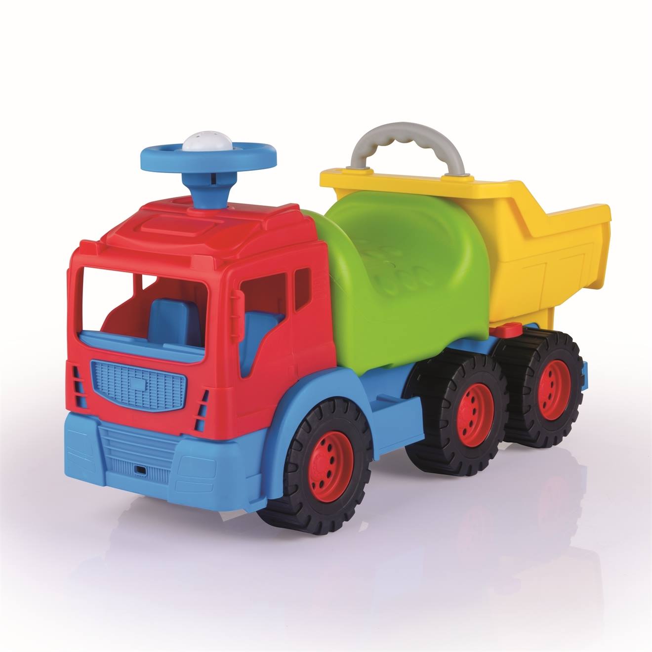 Camion à benne basculante multicolore