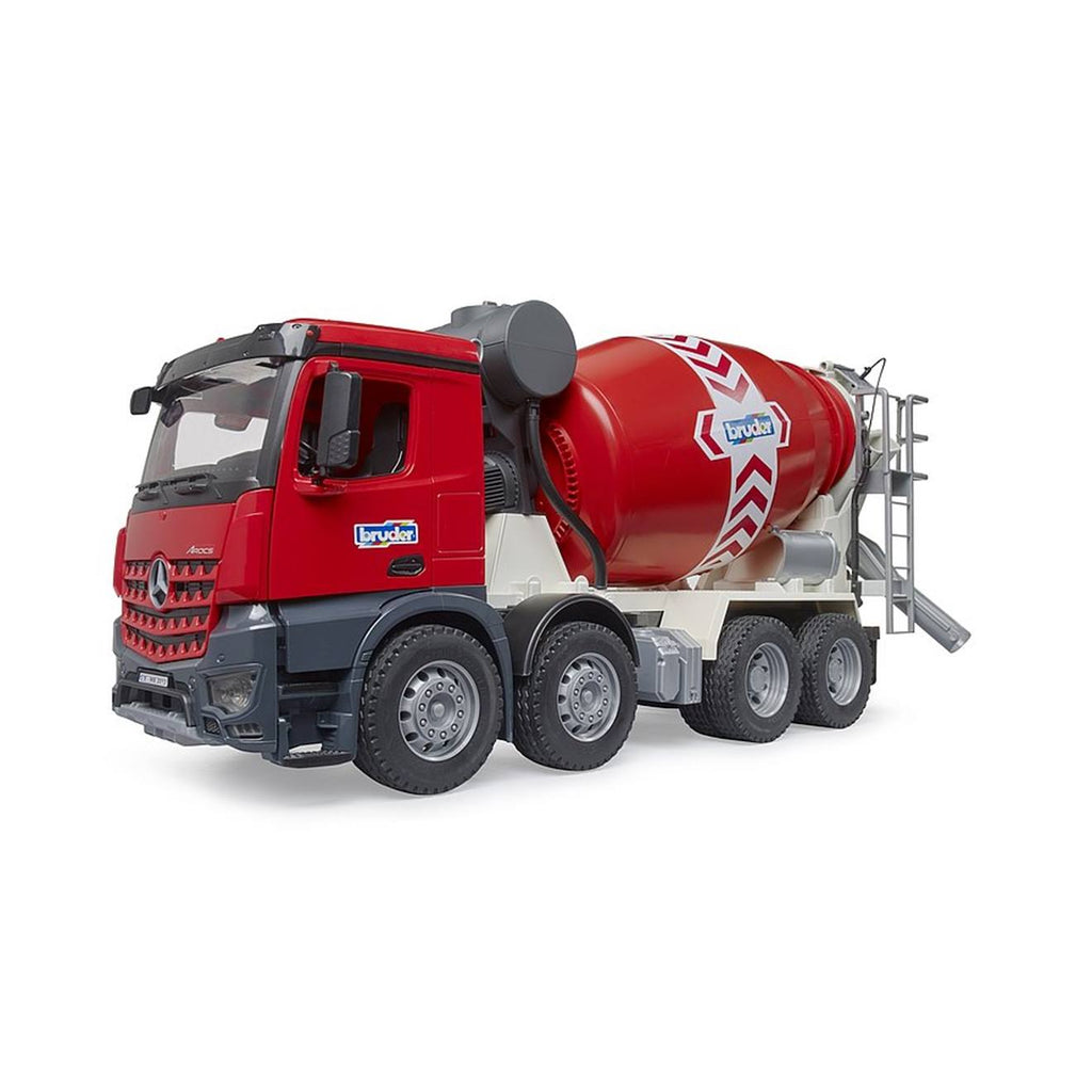 Camion-bétonnière mb arocs rouge