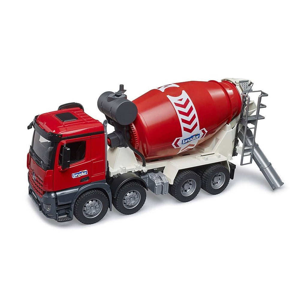 Camion-bétonnière mb arocs rouge