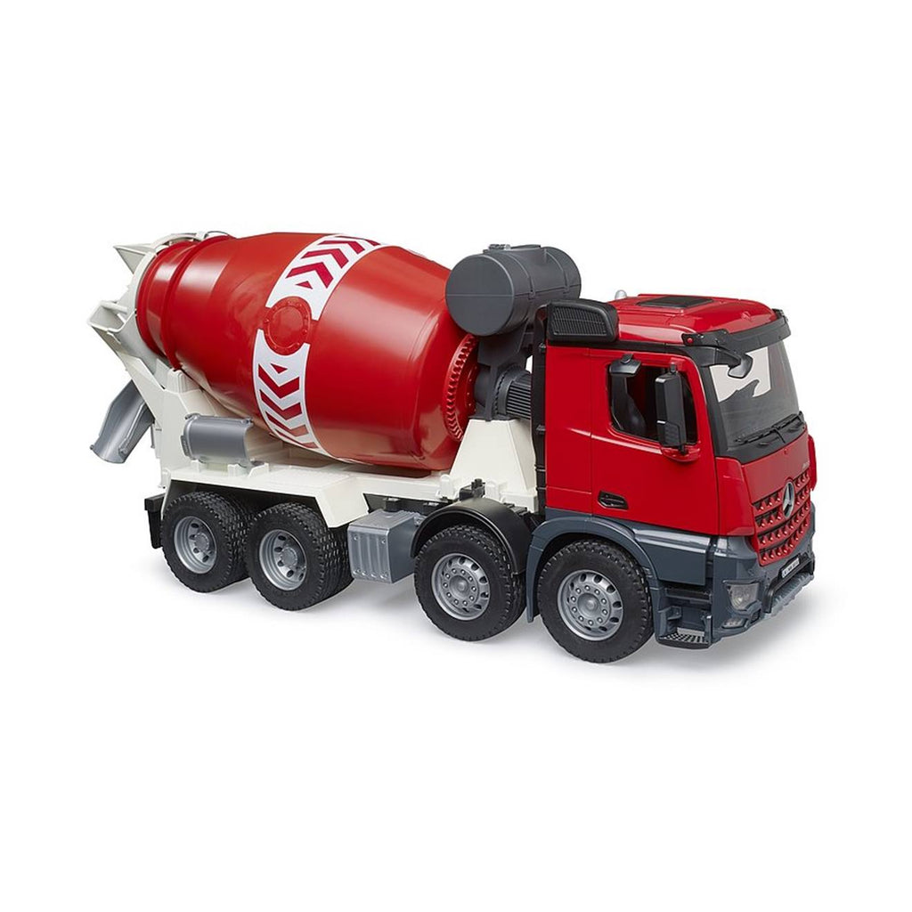 Camion-bétonnière mb arocs rouge