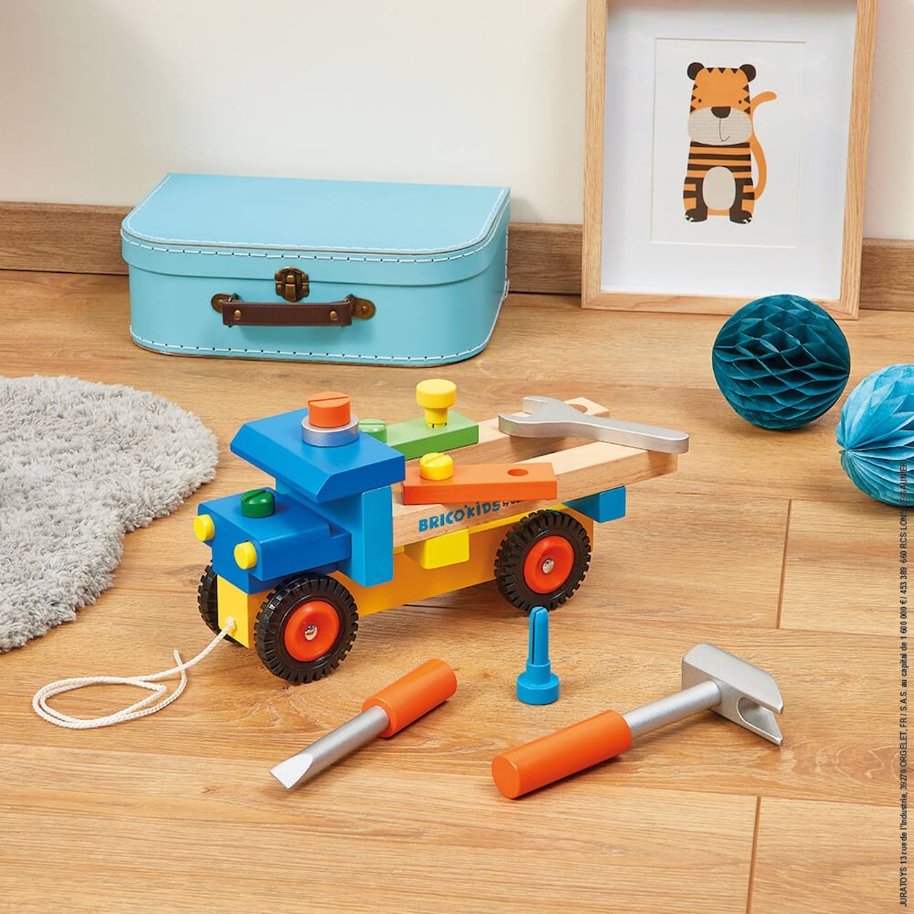 Camion de bricolage, 17 pièces multicolore