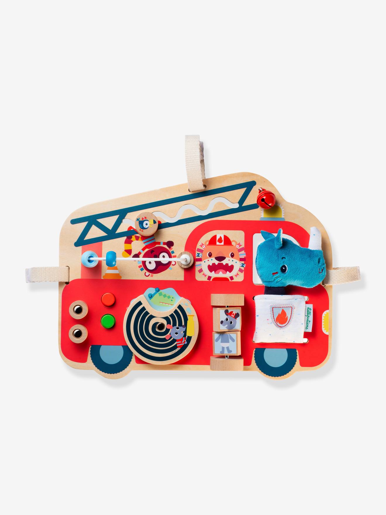 Camion de pompier - panneau d'activités - s multicolore