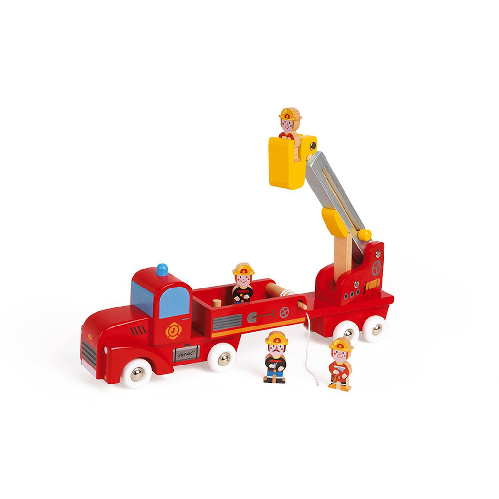 Camion de pompiers géant rouge