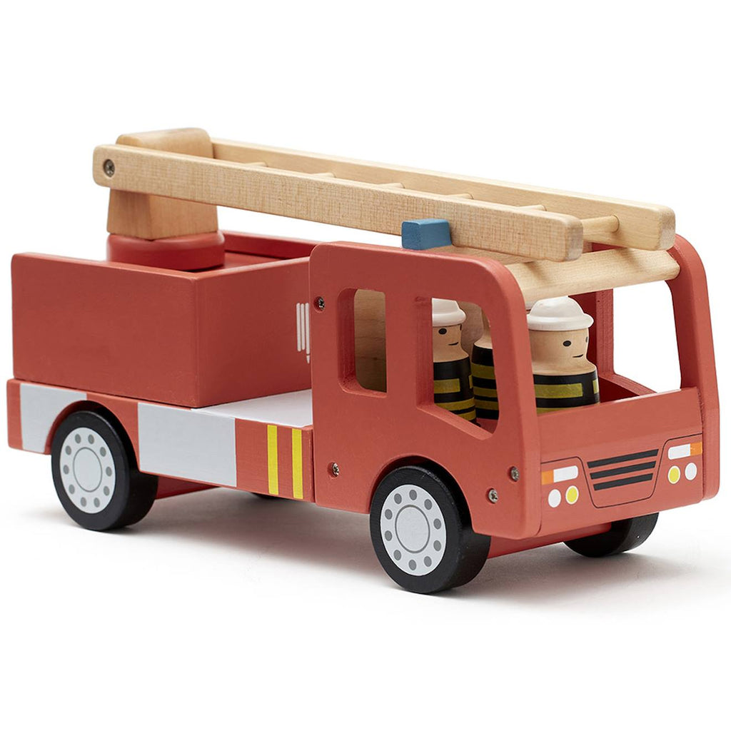 Camion de pompiers rouge