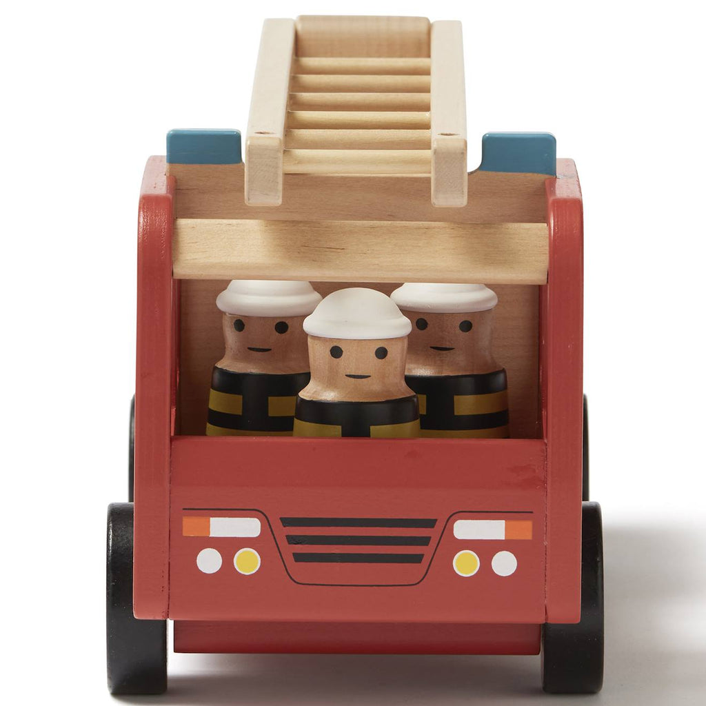 Camion de pompiers rouge