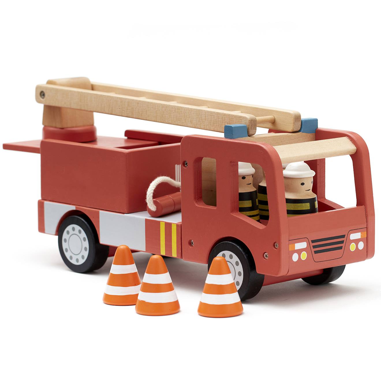 Camion de pompiers rouge