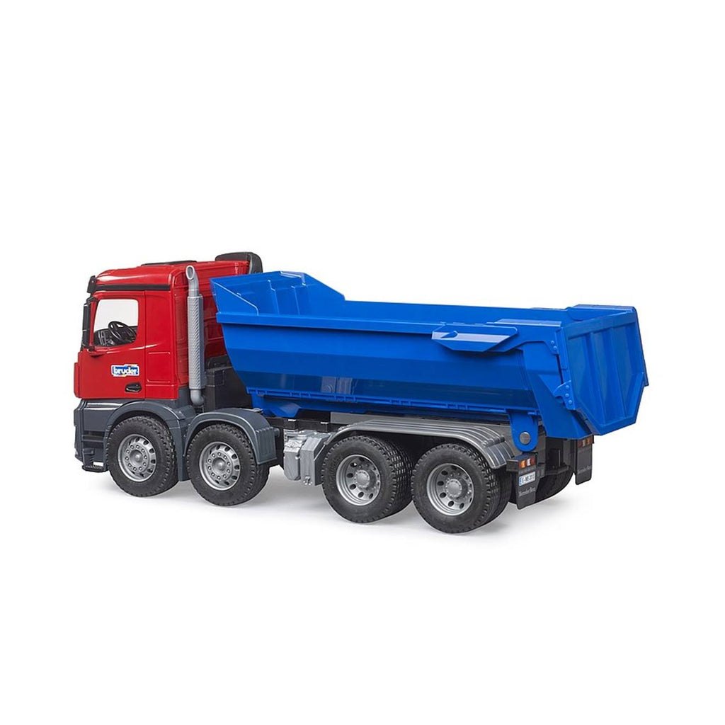 Camion mb arocs halfpipe kipp lkw rouge et bleu
