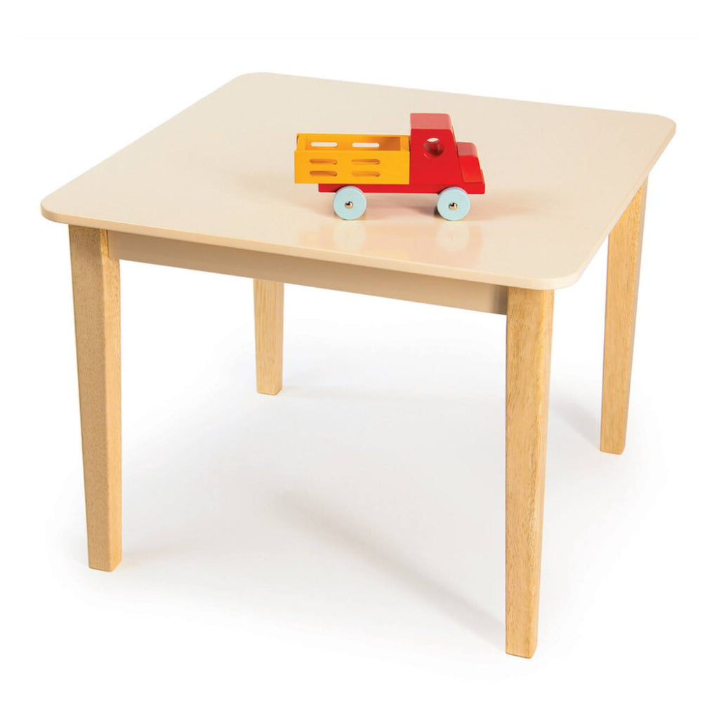Camion rouge en bois - jeu rétro multicolore