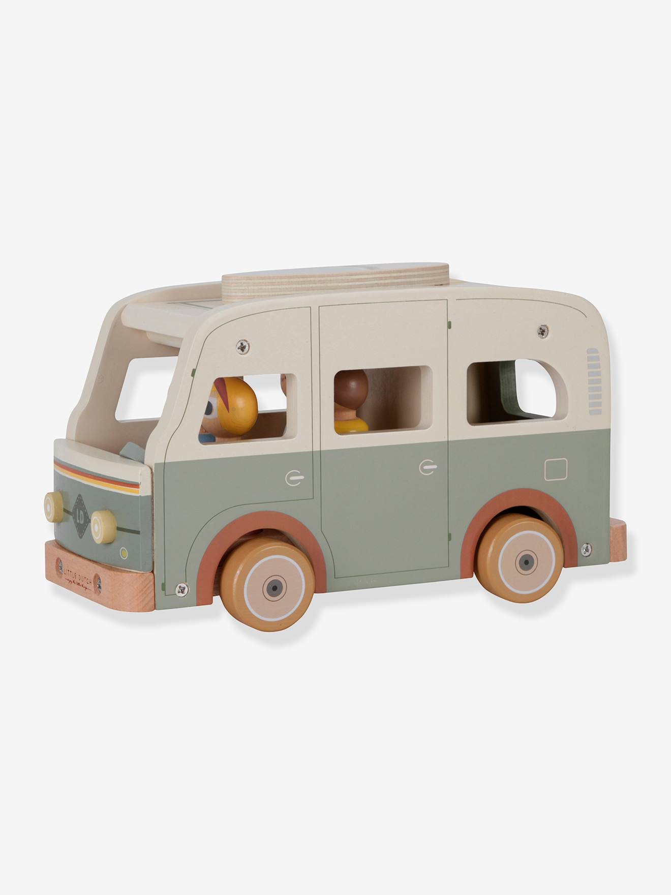 Camping-car vintage en bois - multicolore