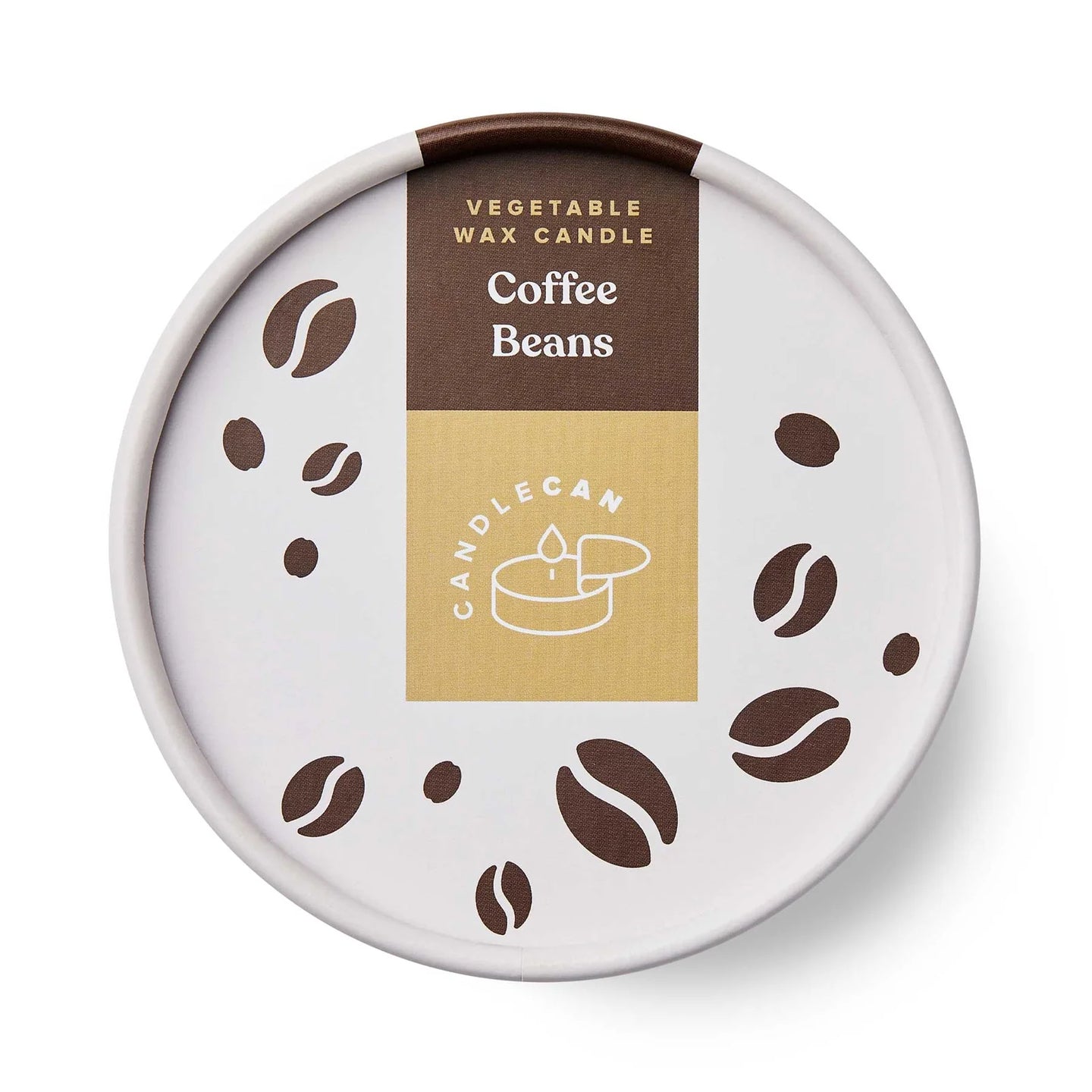Bougie trompe-l'œil canette, parfum café