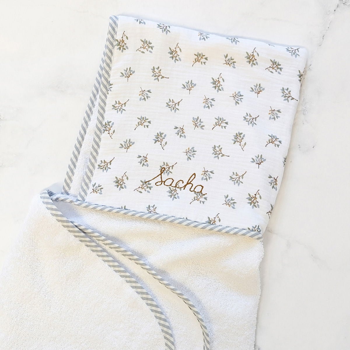 Cape de bain personnalisée Les Fils