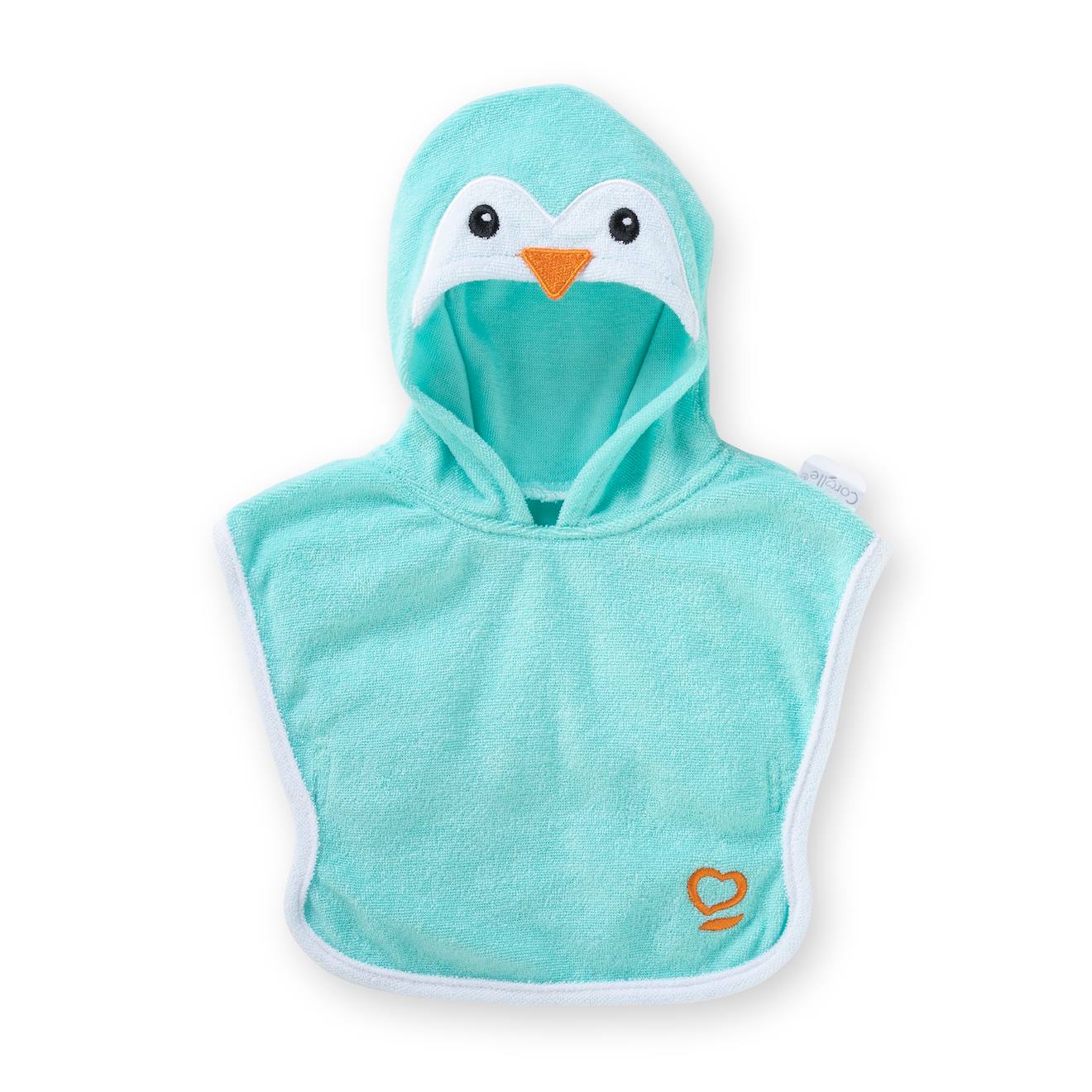 Cape de bain pingouin pour poupon 30 cm multicolore