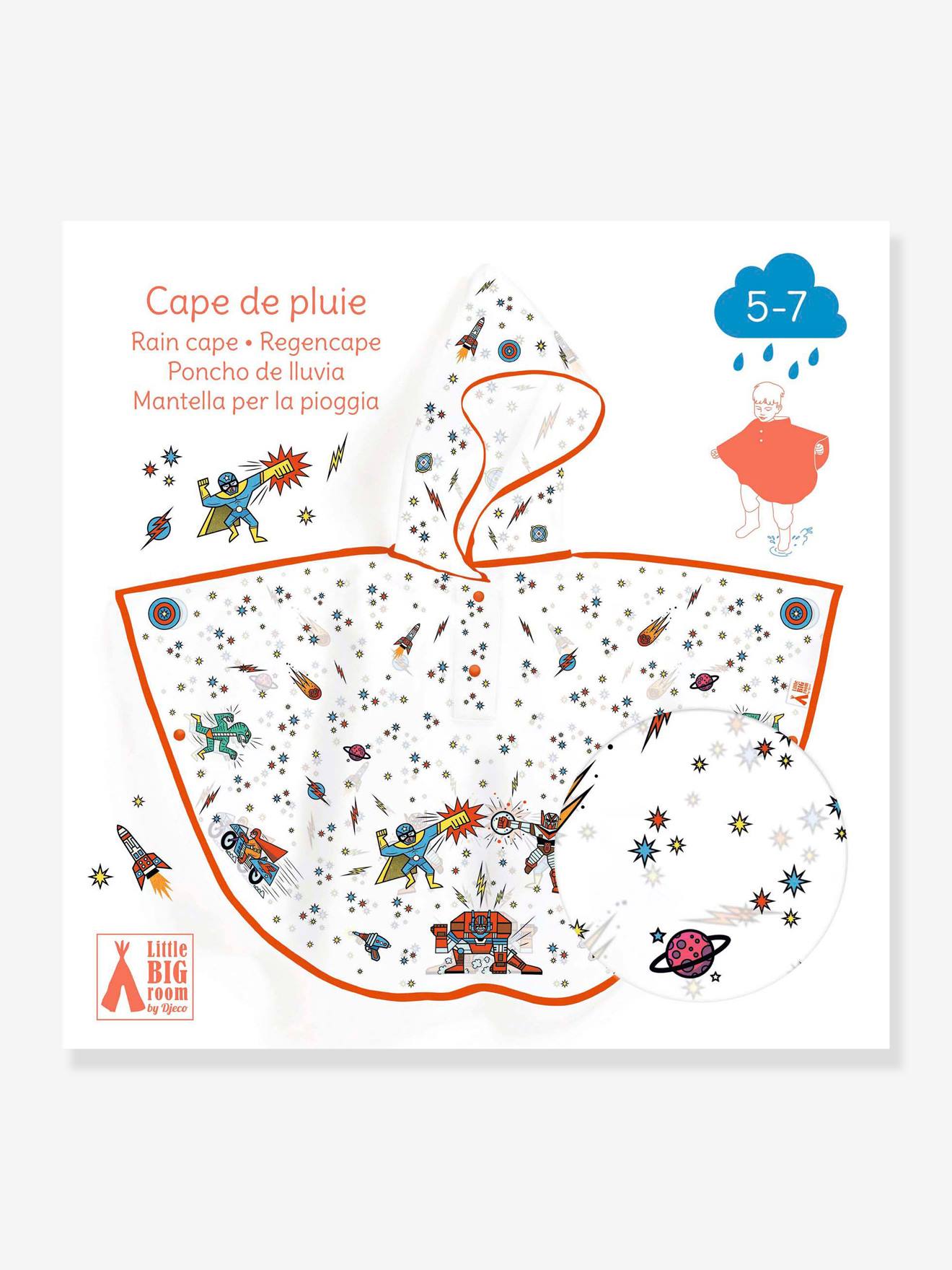 Cape de pluie 5/7 ans rouge