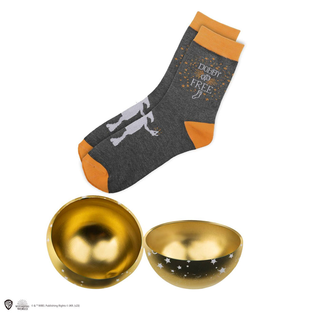 Capsule de Noël avec Boule de Noël et Chaussettes Dobby - Harry Potter Or