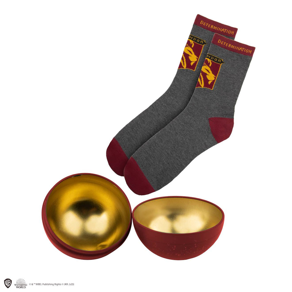 Capsule de Noël avec Boule de Noël et Chaussettes Gryffondor - Harry Potter Rouge
