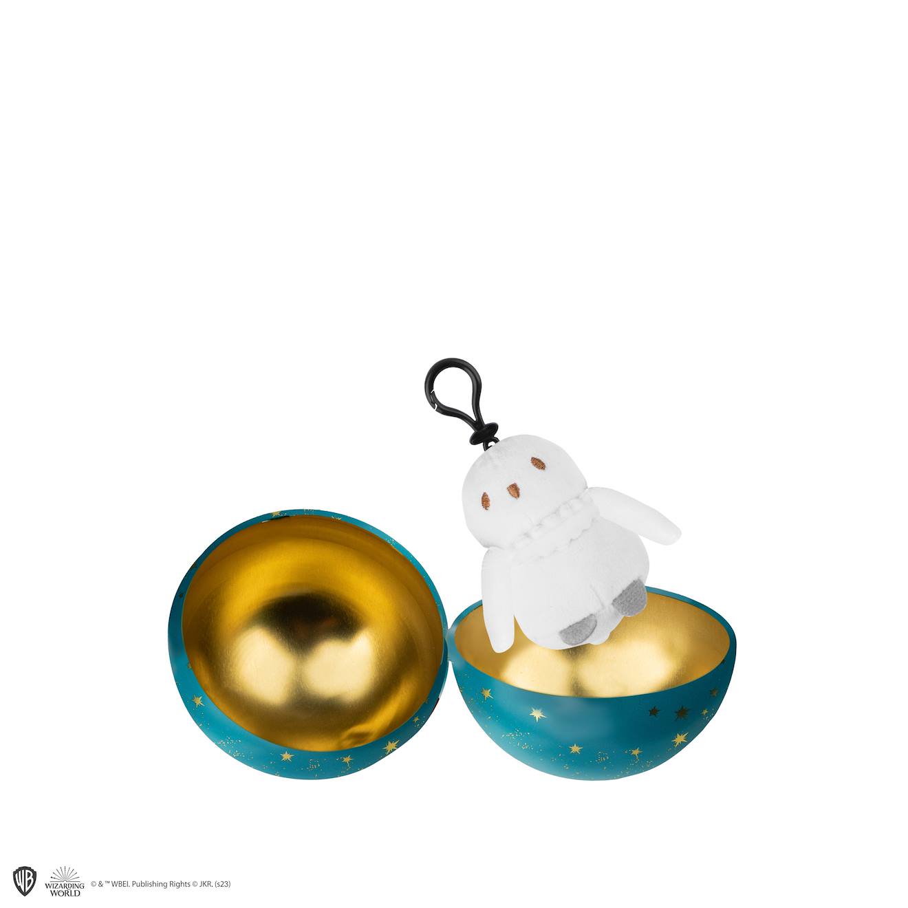 Capsule de Noël avec Boule de Noël et Porte-clés Peluche Hedwige - Harry Potter Bleu