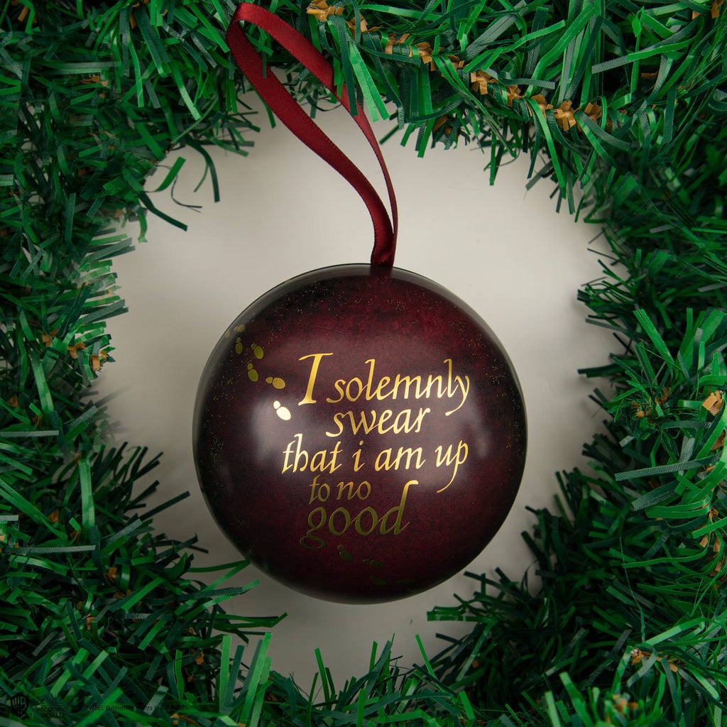 Capsule de Noël avec Boule de Noël et Puzzle Carte du Maraudeur - Harry Potter Marron