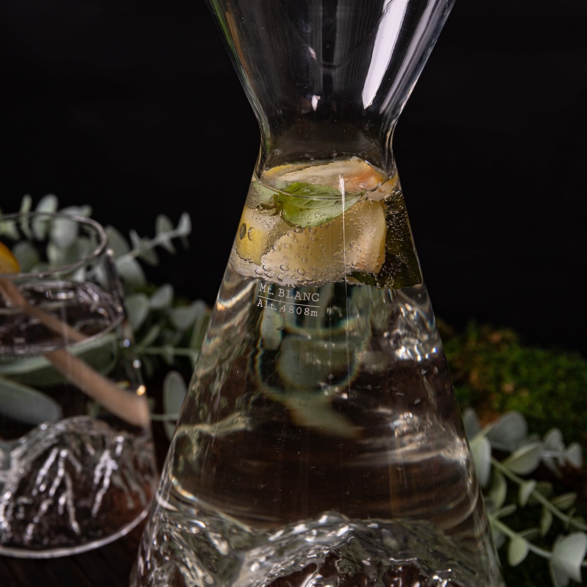 Carafe d’eau Topographic Mont Blanc