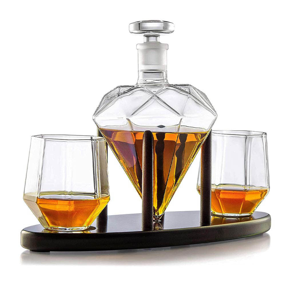 Ensemble Décanteur et Verres Diamant - Carafe Vin Originale CadoMaestro