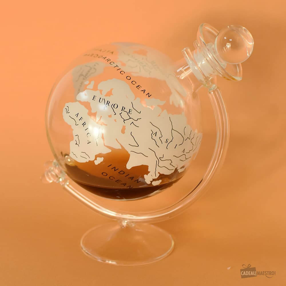 Carafe Globe Terrestre en Verre 750ml - Carafe Vin Originale Bar Originale