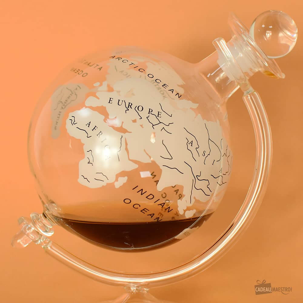 Carafe Globe Terrestre en Verre 750ml - Carafe Vin Originale Bar Originale