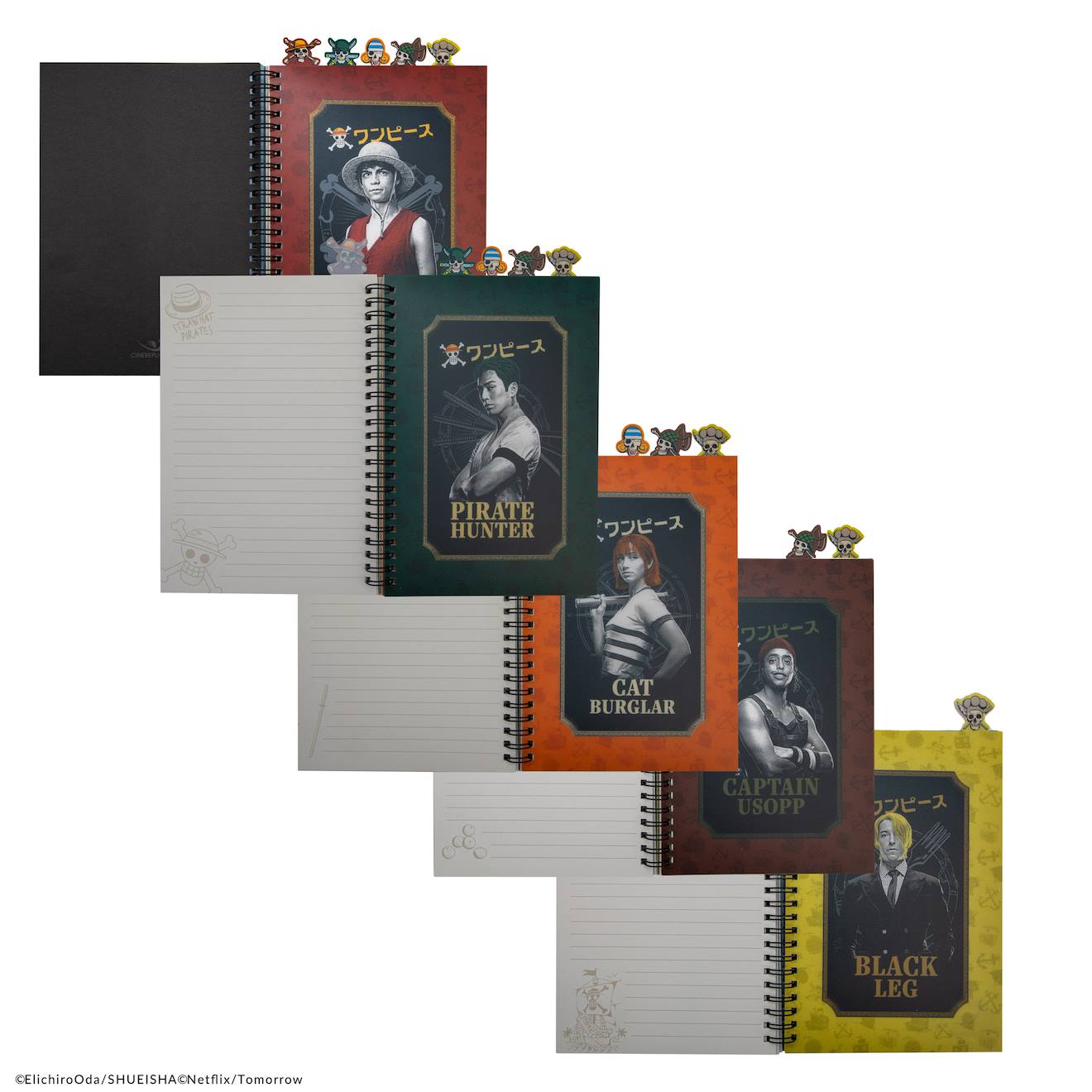 Carnet à Onglets Pirates du Chapeau de Paille - One Piece Noir