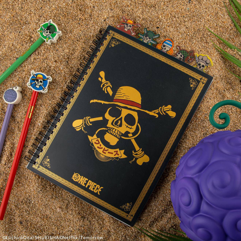 Carnet à Onglets Pirates du Chapeau de Paille - One Piece Noir