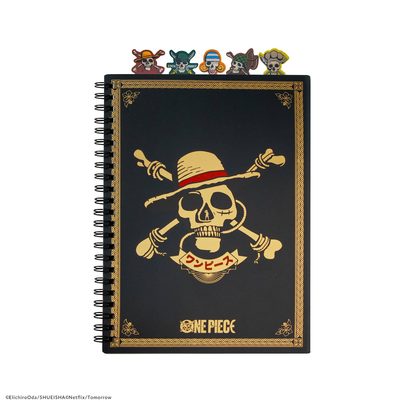 Carnet à Onglets Pirates du Chapeau de Paille - One Piece Noir