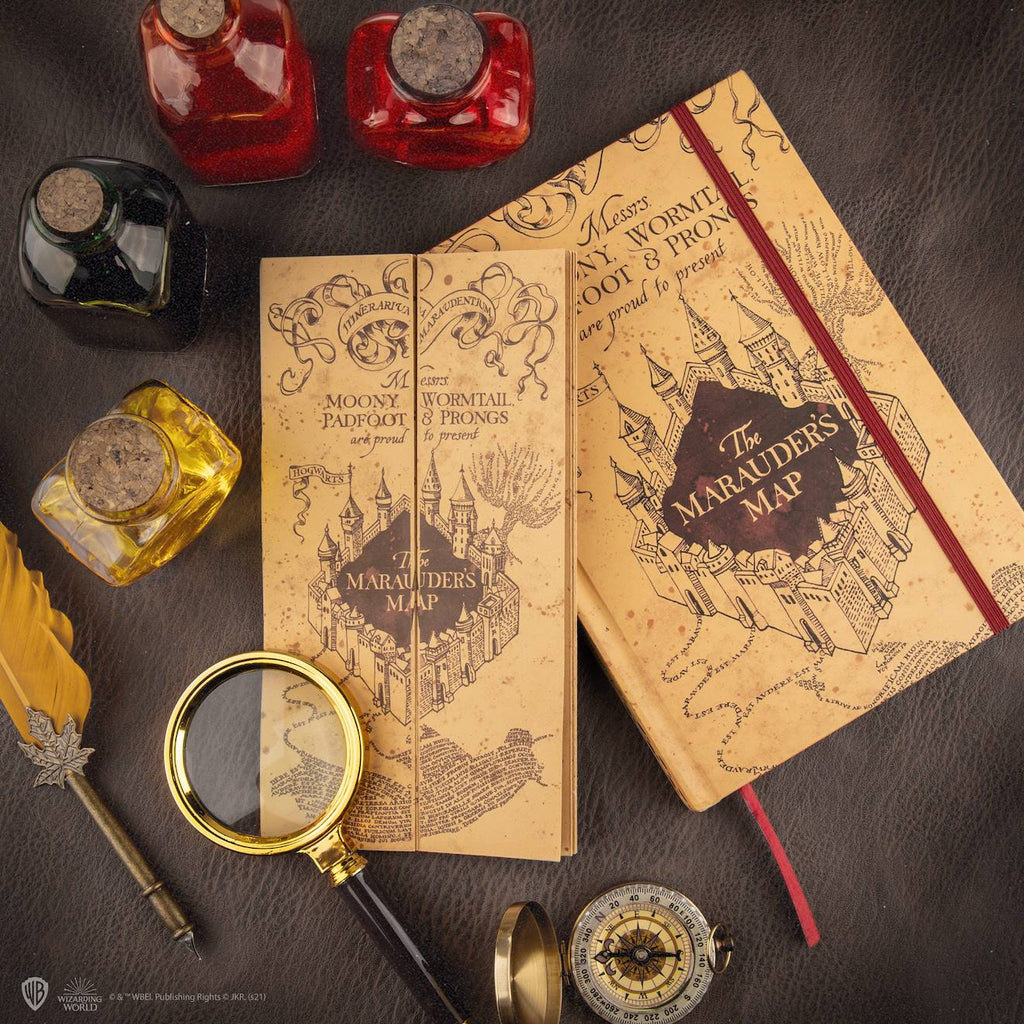 Carnet avec Carte du Maraudeur - Harry Potter Beige