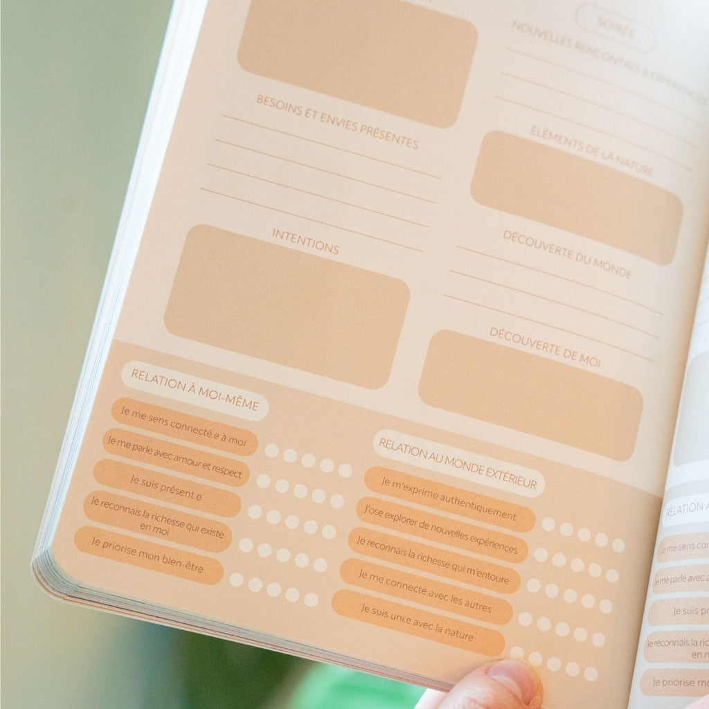 Pages interieures du carnet bien-etre