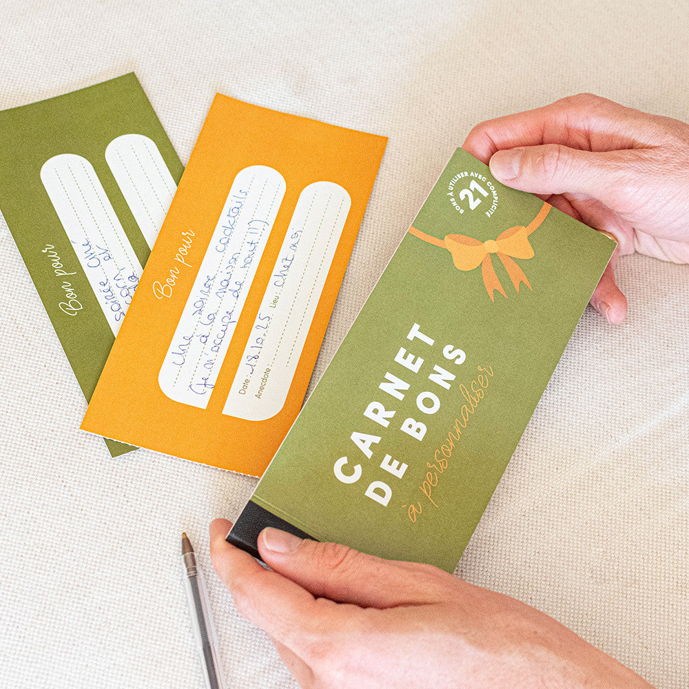 Carnet de Bons Personnalisables - Carnets de Bons