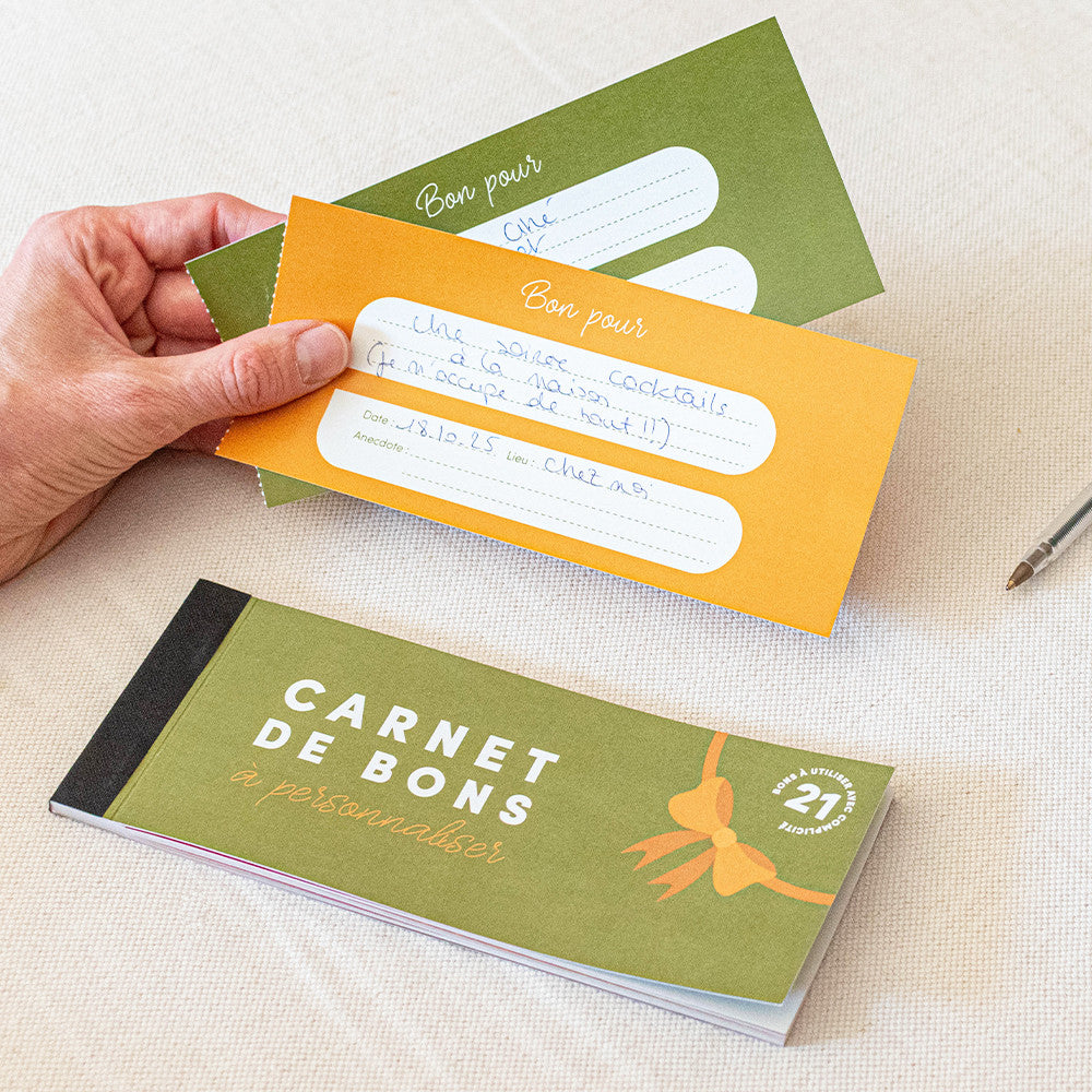 Carnet de Bons Personnalisables - Carnets de Bons