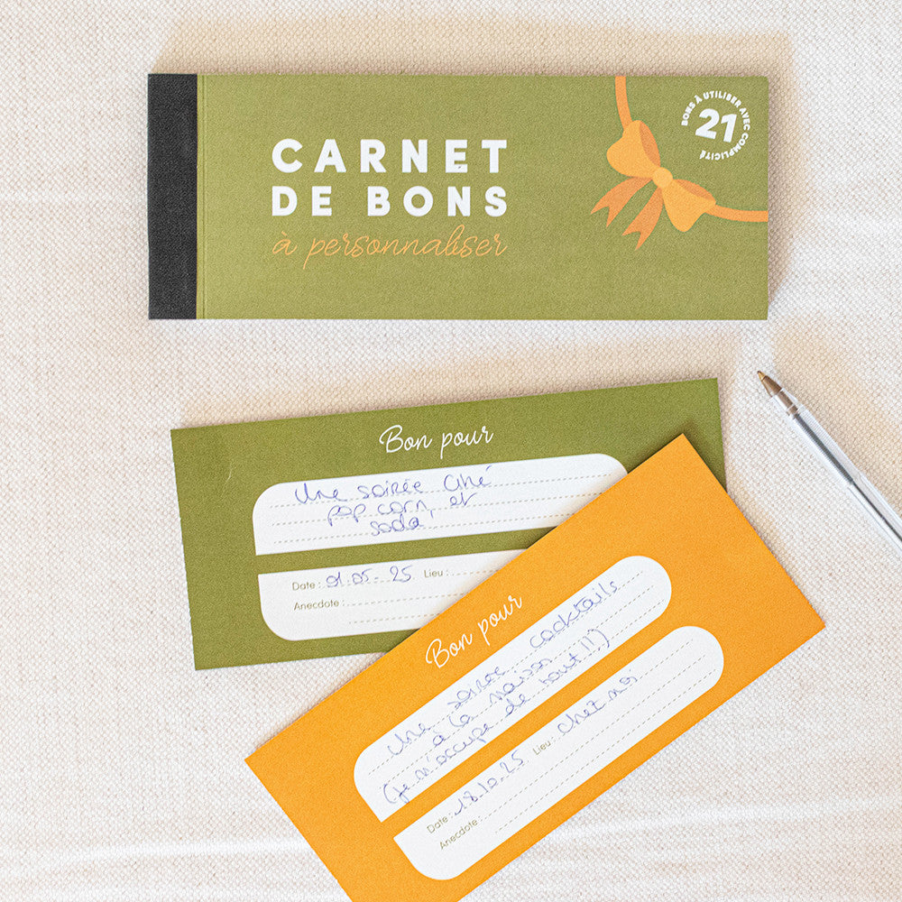 Carnet de Bons Personnalisables - Carnets de Bons