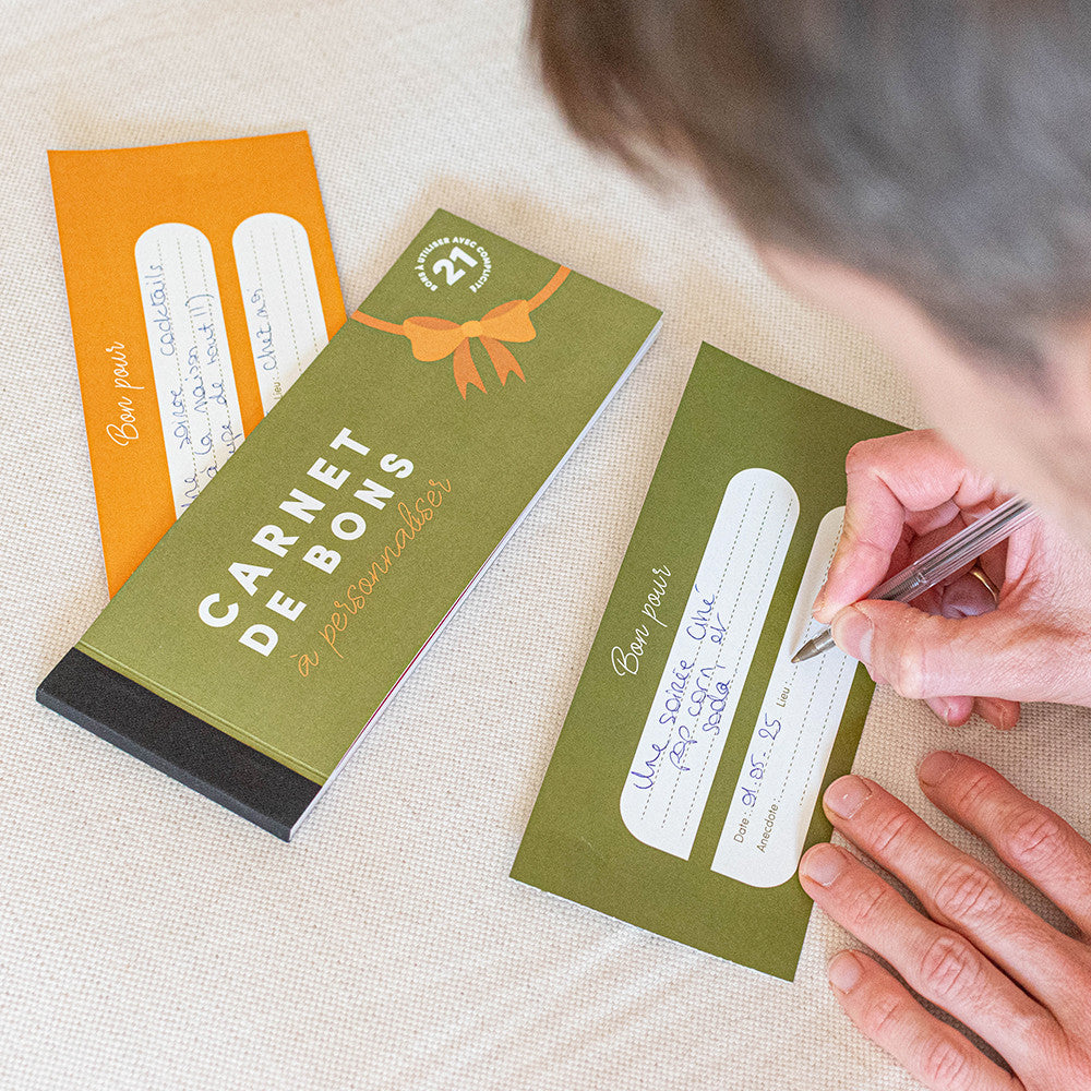 Carnet de Bons Personnalisables - Carnets de Bons