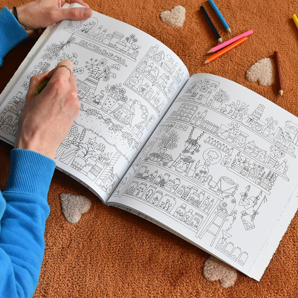 Carnet de Coloriage Monde des Fleurs - Livre à Offrir