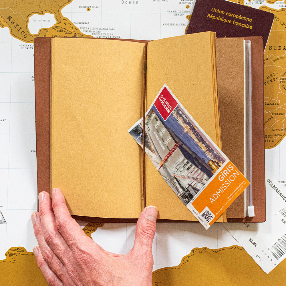 Carnet de Voyage Globe à Personnaliser - Carnet Personnalisé