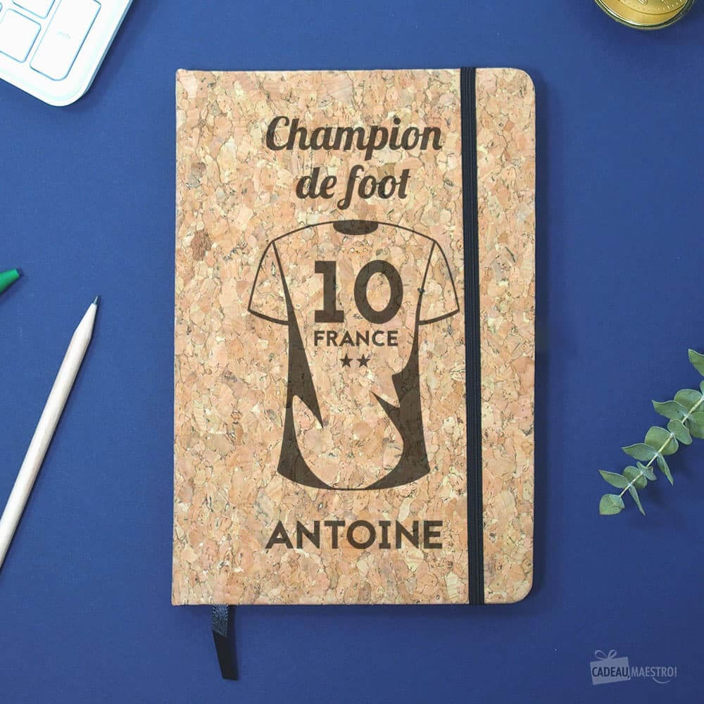 Carnet en Liège Maillot de Sport à Personnaliser - Carnet Personnalisé