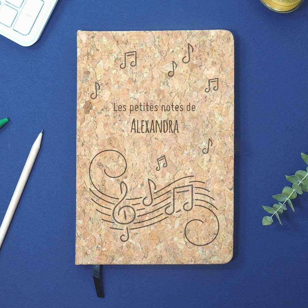 Carnet en Liège de Musique à Personnaliser - Carnet Personnalisé