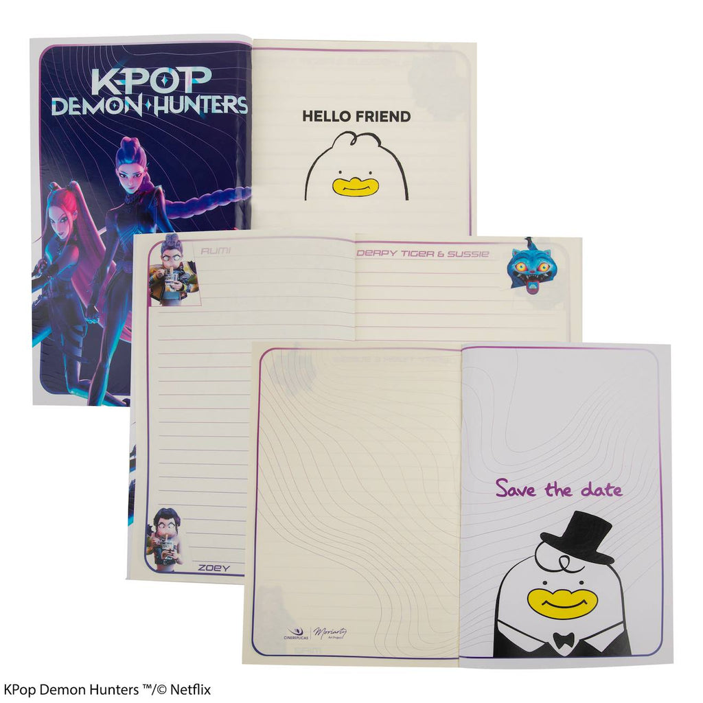 Carnet Huntr/x - KPop Demon Hunters Bleu
