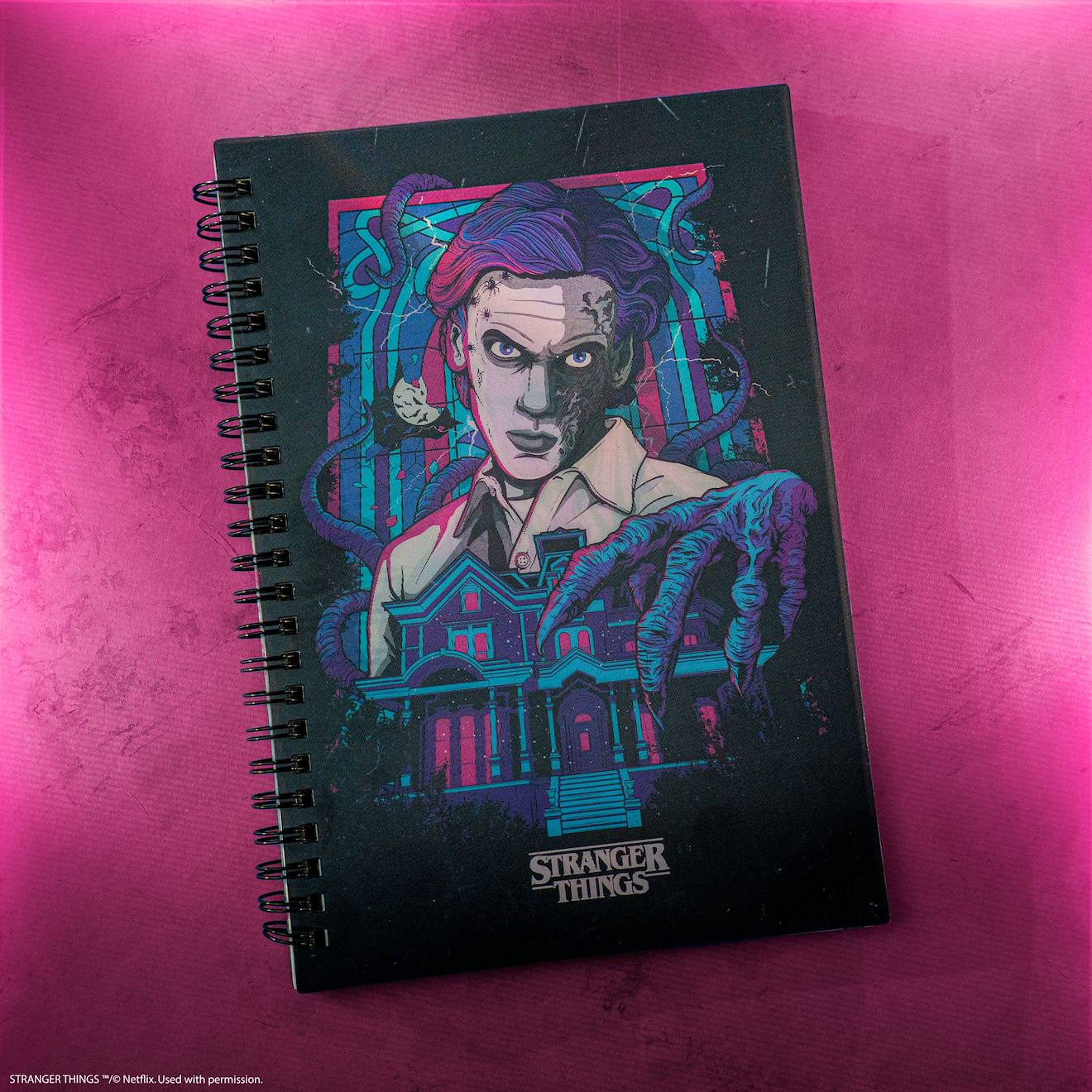 Carnet Lenticulaire Vecna - Stranger Things Noir