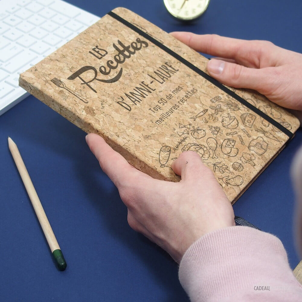 Carnet en Liège Recettes à Personnaliser - Carnet Personnalisé CadoMaestro
