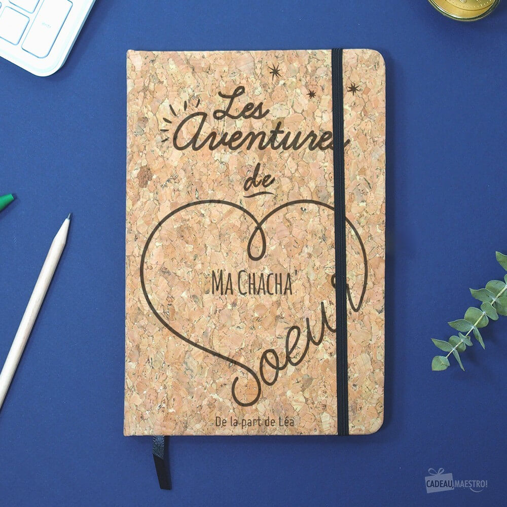 Carnet en Liège Super Soeurette à Personnaliser - Carnet Personnalisé