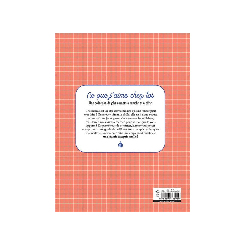 Carnet Ma Mamie d'Amour - Livre à Offrir