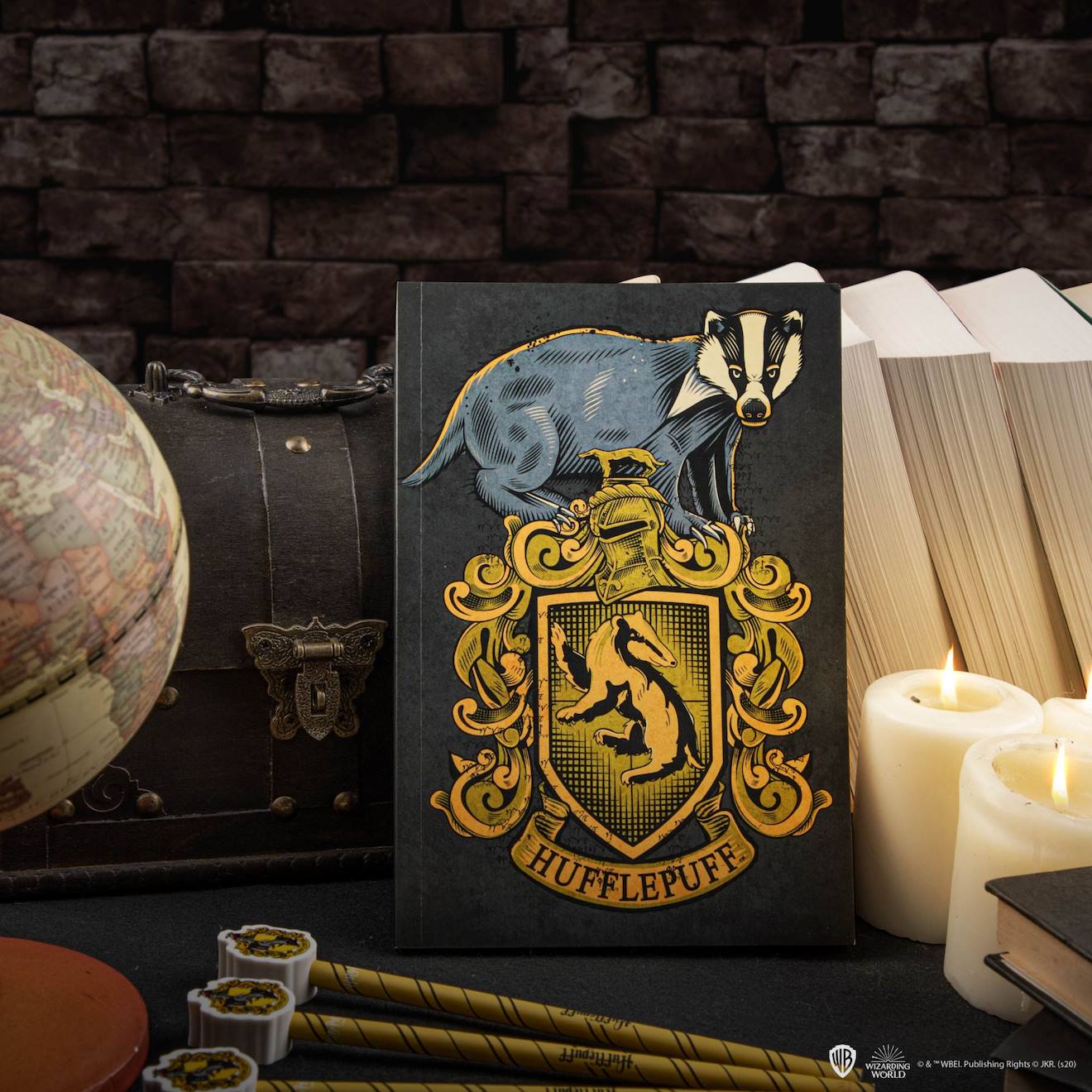 Carnet Poufsouffle - Harry Potter Noir