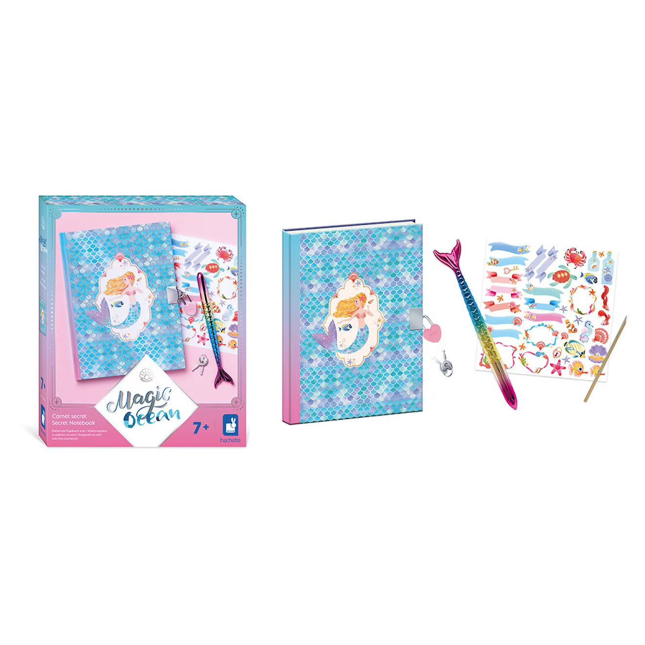 Carnet secret sirène Janod Magic Ocean Janod