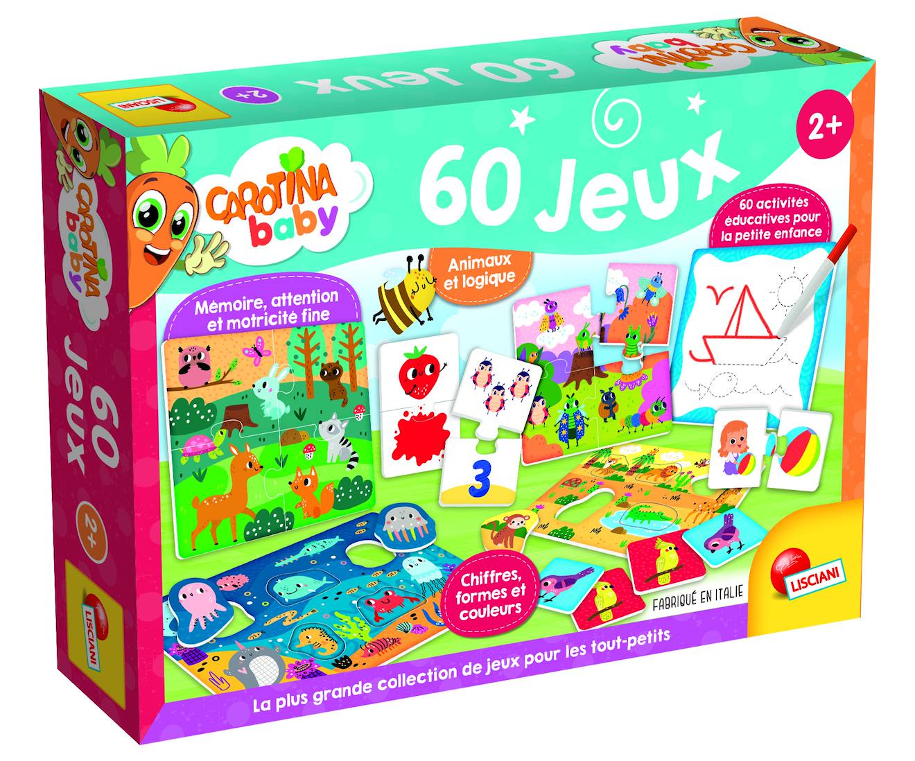 Carotina baby 60 jeux multicolore